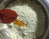 A picture of step 2 of Mix Veggies Chilla.