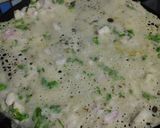 A picture of step 5 of Onion Rava dosa with chutney.
