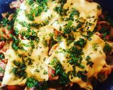 Pas rețetă Paste cu carne de curcan și bacon 1 fotografie