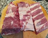 Foto del paso 3 de la receta Churrasco o costillar de cerdo con patatas al ajo y orégano al horno o en Airfryer