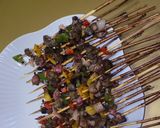 A picture of step 8 of Kidney and liver kebab.