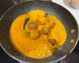 A picture of step 3 of Vegan Meatball with Sauce.