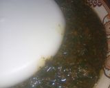 A picture of step 5 of Fresh moringa and dry okro soup.