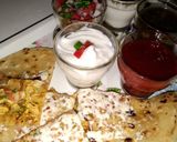 A picture of step 7 of Chicken cheese paratha😍.