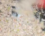 A picture of step 2 of Qeema Naan.