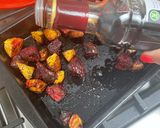 A picture of step 1 of Roasted beetroot, feta and orzo salad.