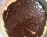 A picture of step 5 of Eggless lemon marble cake.