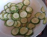 A picture of step 2 of Mezze Penne with Smoked Salmon, Zucchini, and Cream Cheese.