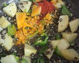 A picture of step 3 of Sprouted Black Mung Bean Poha.