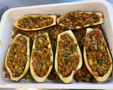 Une image de l'étape 24 de Aubergines farcies au bœuf, épices et légumes.