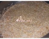 A picture of step 3 of Beef chana Biryani.