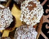 عکس مرحله 3 از دستور بمب انرژی،خرما قلقلی گردویی کنجدی