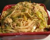 A picture of step 5 of Chicken Noodles😋🍝.