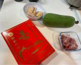 鰹魚湯底絲瓜雞肉麵線的食譜步驟1照片