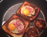 Foto del paso 3 de la receta: Huevo en tostadas!!