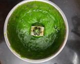 A picture of step 3 of Spinach corn soup.