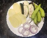 A picture of step 1 of Pakoda Platter.