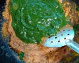 A picture of step 12 of Palak paneer.