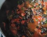 A picture of step 2 of Lal saag tomato curry.