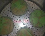 Foto langkah ke 6 dari resep Bolu Kukus Pandan Coklat.