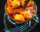 A picture of step 7 of Achari dum aloo.