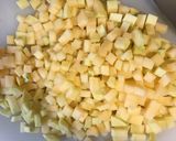 A picture of step 1 of Swede gnocchi.