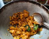A picture of step 3 of Left over Roti Masala.