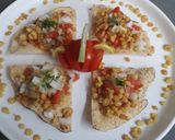 A picture of step 9 of Masala Boondi Papad Chat.