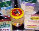 A picture of step 1 of Banting Peanut Butter Coconut Biscuits.
