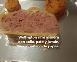 Foto del paso 10 de la receta: Wellington a mi manera con pollo, paté y jamón, acompañado de papas
