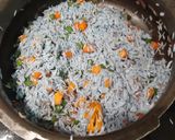 A picture of step 5 of Blue Veg Pulao.