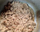 A picture of step 1 of Qeema paratha.