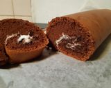 Foto langkah ke 9 dari resep Ogura coklat roll.