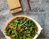 Foto langkah ke 3 dari resep Daun Ubi jalar bumbu terasi.