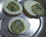 A picture of step 4 of Egg spinach Bonda.