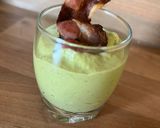 Une image de l'étape 4 de Crème petit pois lard griller.
