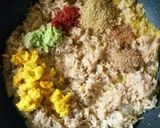 A picture of step 4 of Suran keema.