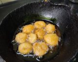 A picture of step 1 of Badhusha (sweet).