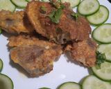 A picture of step 9 of Andey wala gosht.