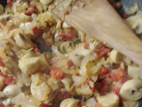 Tarta de pollo y champiñones con masa integral