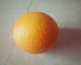 A picture of step 1 of Orange Cake # Baking with Fruits#.