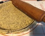 Une image de l'étape 2 de Quiche « pas Lorraine » au jambon blanc,oignon de roscoff et feta grecque (pâte brisée au basilic).