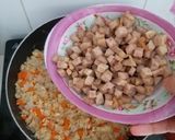 Hình bước làm 8 của món Cơm chiên chả trứng