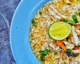 Foto langkah ke 6 dari resep Nasi soto ayam super hemat.