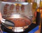 A picture of step 4 of Meatballs cooked in an EVOO from Spain Sauce.