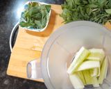 A picture of step 1 of Cucumber Cooler.