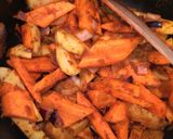 A picture of step 3 of Root Veg Thai Red Curry.