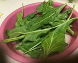 A picture of step 1 of Masala buttermilk (Spinach,Coriander and mint).