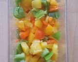 Une image de l'étape 1 de Jardinière de courgettes, poivrons et pomme de terre au Cookeo.