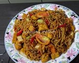 Foto langkah ke 8 dari resep Tumis Tahu Mie Basah (mie karet).